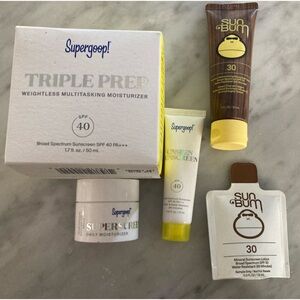 Supergoop and SunBum sunscreen bundle